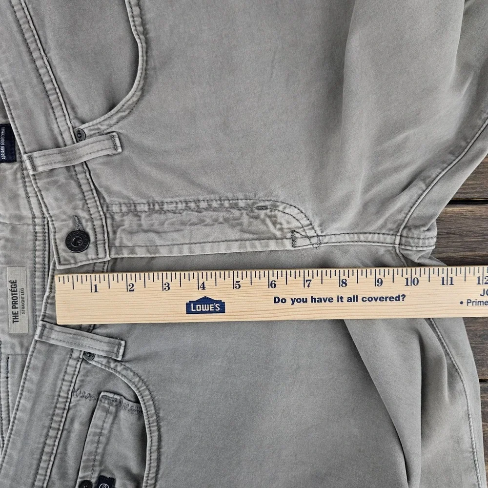 AG Adriano Goldschmied The Protege Straight leg Pants Gray‎ Size 31x34